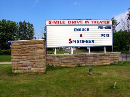 5 Mile Drive-In Theatre - Marquee (newer photo)